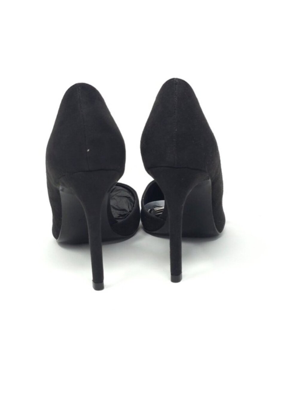 Mango Audrey Black Suede Pointed Toe Stiletto Pumps Size EU 37 / US 9.5M - Picture 6 of 11